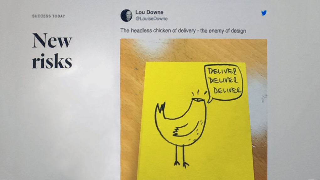 Thomas Sutton from Frog Design - success today - delivery