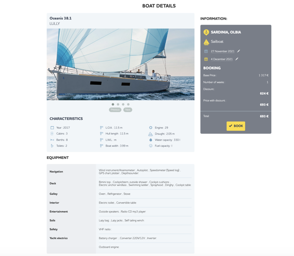 Searadar boat booking