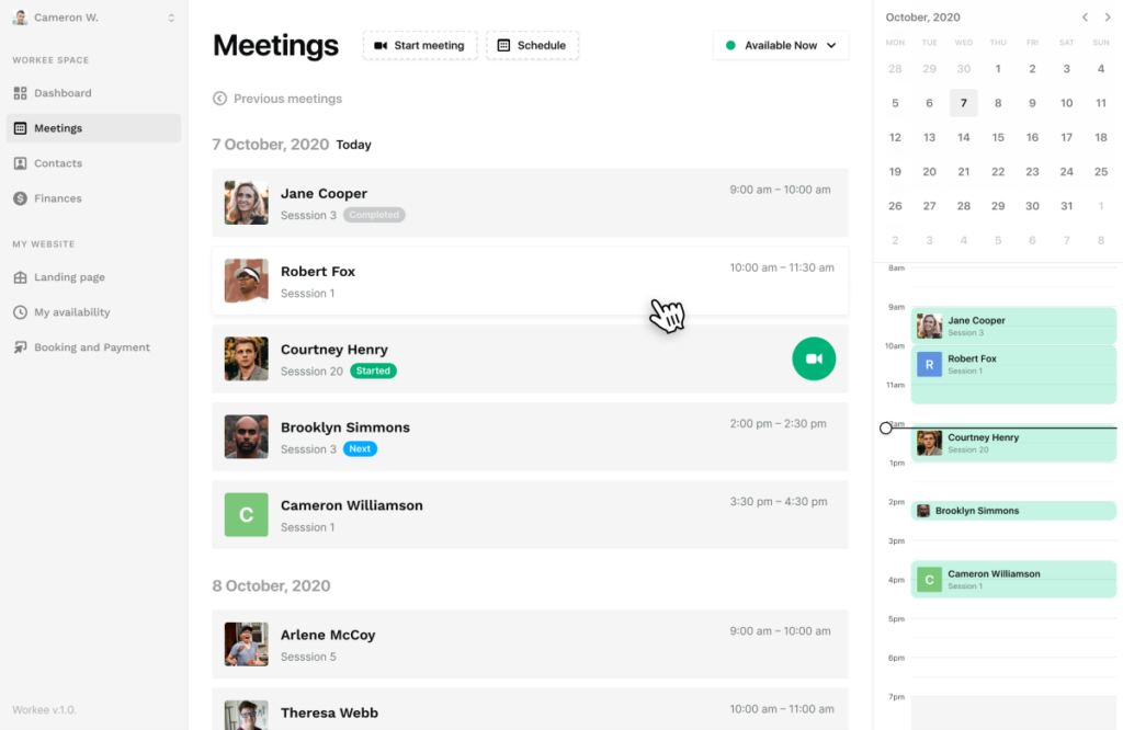 Workee meetings