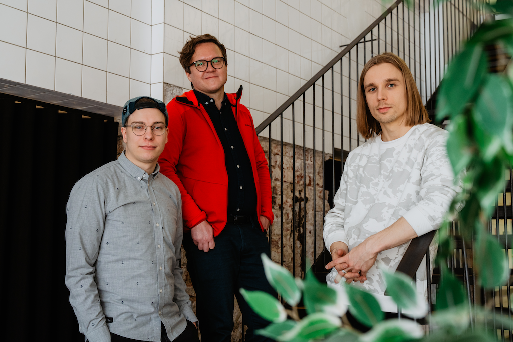 Co-Founders ( Left to Right - Mauri Karlin, Co-founder & Head of Development, Henri Malkki, Co-founder & CEO, Jonne Bovellán, Co-founder & Head of Product)