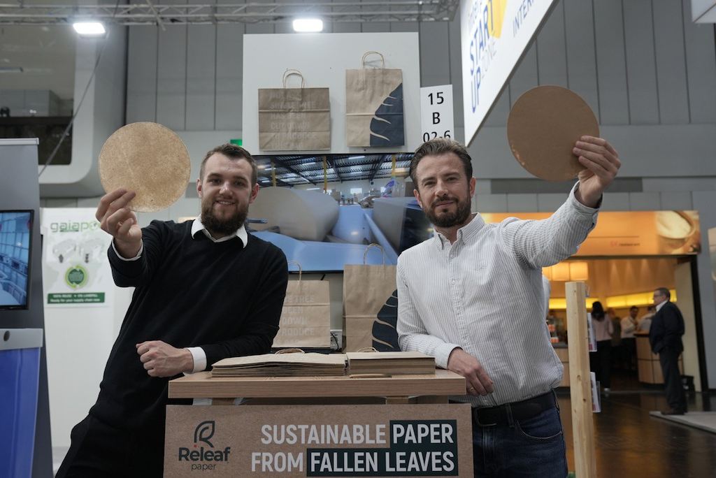 Releaf Paper founders Valentyn Frechka and Alexander Sobolenko