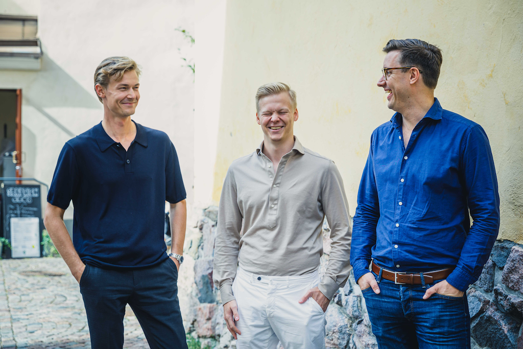 Failup Ventures Team (from left to right) Topias Soininen, Jesse Heikkilä, Oscar Andersin