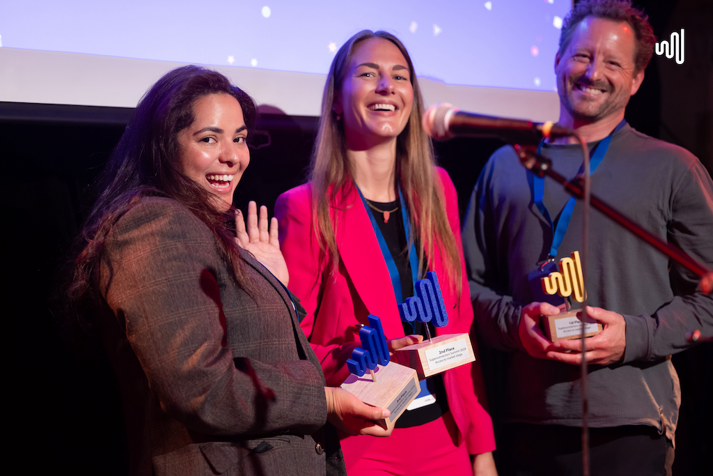 Winners of Superconnectors Summit 2024 side event ( Chiara Liqui Lung, Franziska Hoffman, & Mathys van Abbe)