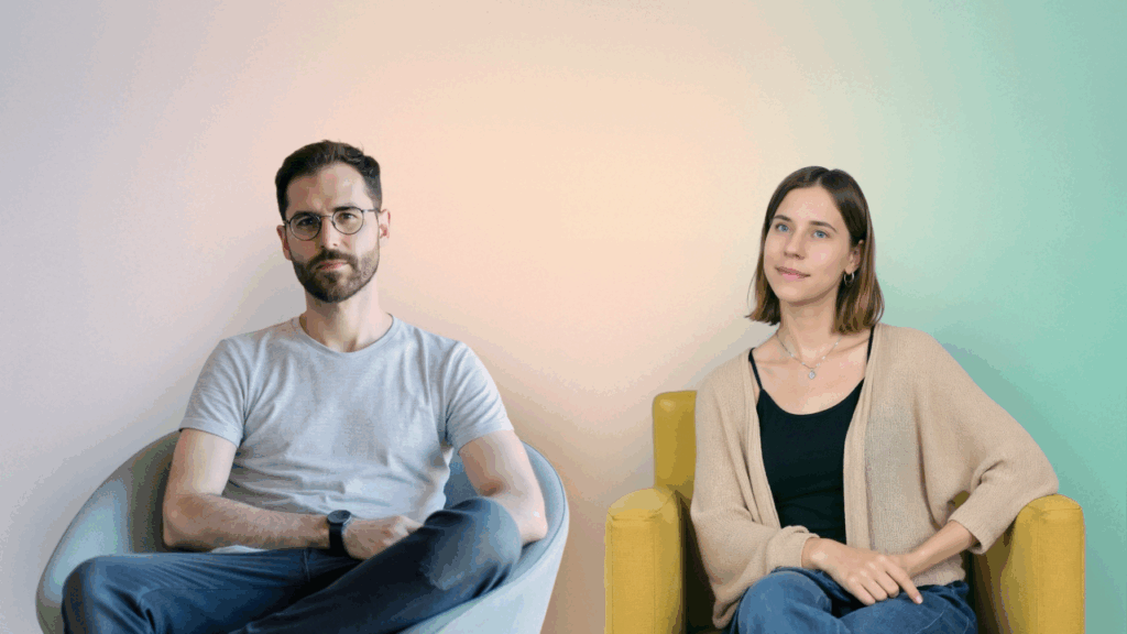 Diogo Gameiro, head of production, and Yvonne Knap, CEO and foudner