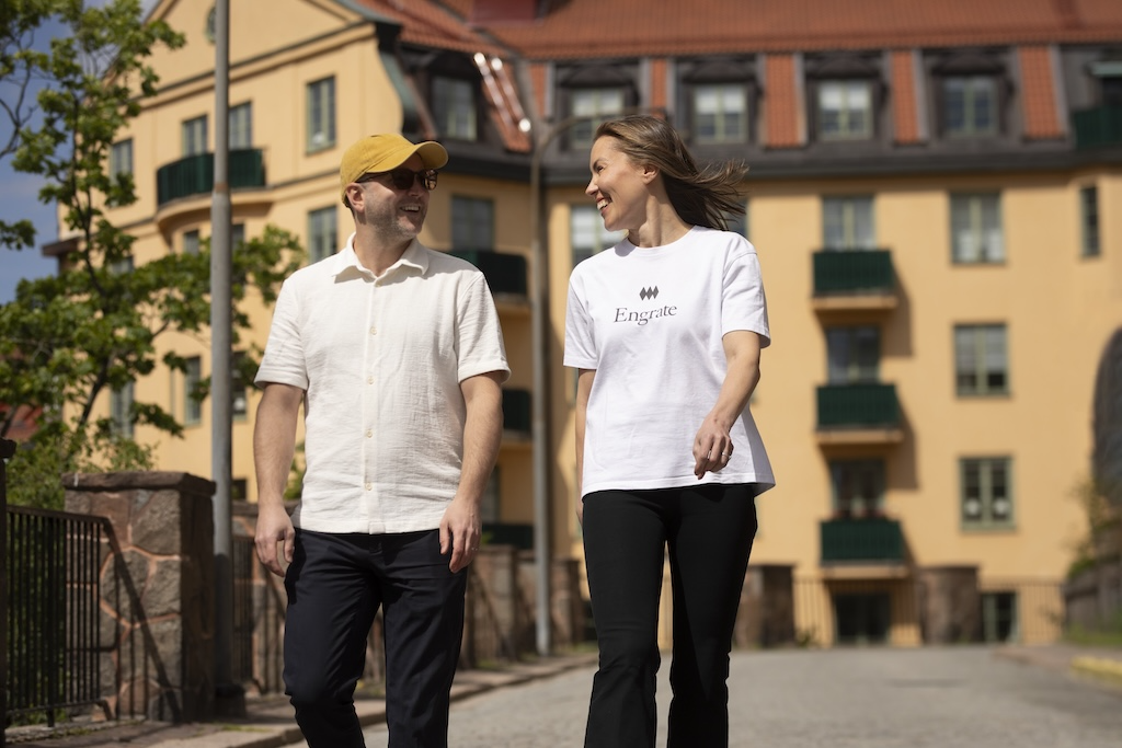Richard Eklund Anna Engman, founders Engrate_photographer Johan Gustafsson