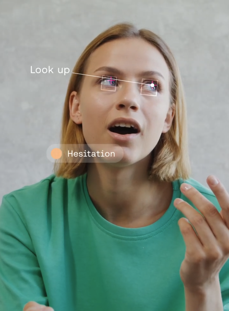 Interhuman AI social signals analysis