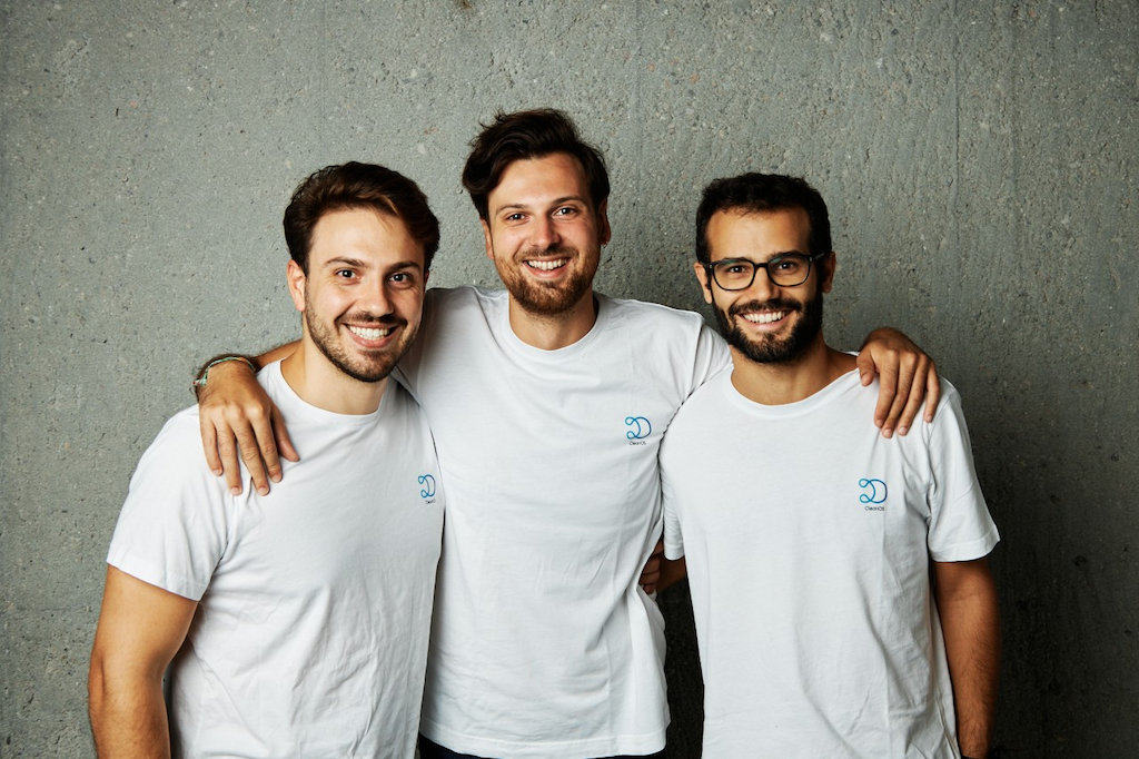 CleanOS founders Giovanni Tuccari, Pietro Pastore and Francesco Anzalone