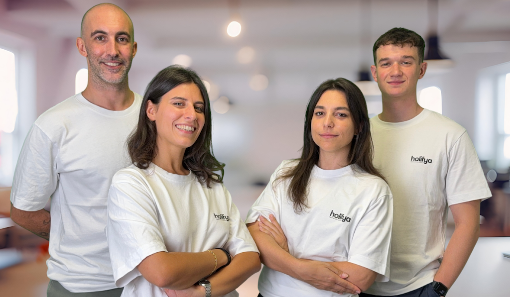Holifya Team (from left to right) Marco Brustia, Vittoria Ferla, Alessandra Cestaro and Pietro Lombardo